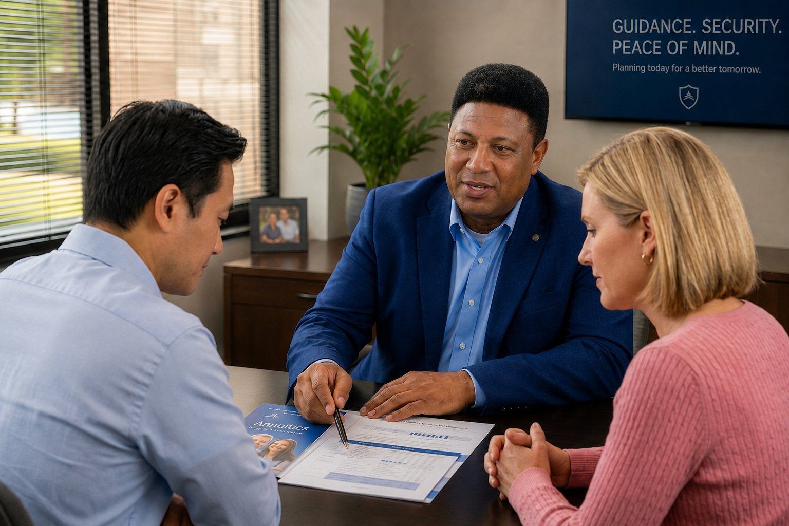 Cleveland Bloomfield consulting with clients about insurance options at Classique Insurance Group LLC
